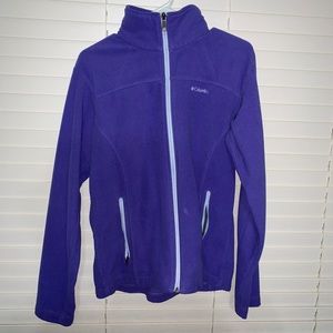Columbia pastel purple fleece jacket